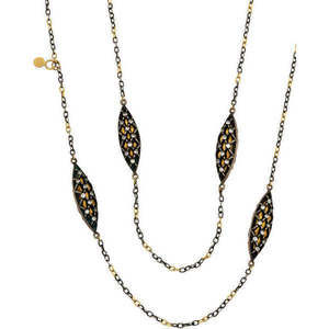 Gurhan Capitone Necklace with Diamonds in 24K and 4K Yellow Gold MSRP 21950